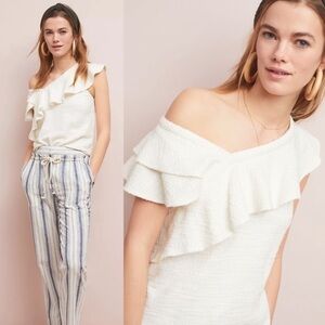Anthropologie Dolan Louisa ruffled top